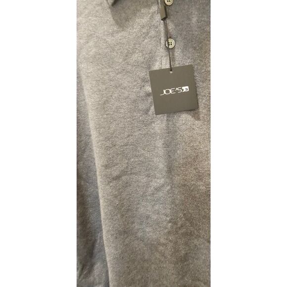 NWT Joe's Jeans Men's Gray Polo Sweater Size Medium - Picture 3 of 9